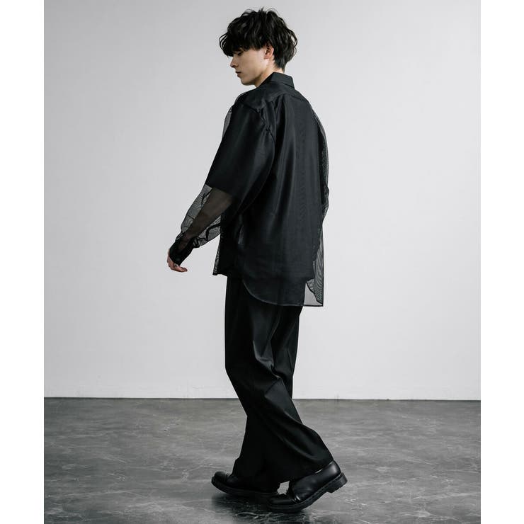 カジュアルシャツ メッシュ 長袖[品番：OE000008217]｜Rocky Monroe