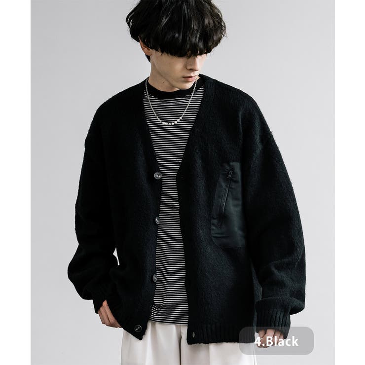 カーディガン ニット モヘアライク[品番：OE000008266]｜Rocky