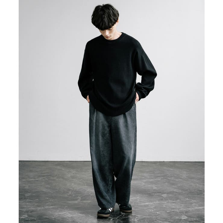 kapital タペストリーコーデュロイ ワイドパンツ 黒 - メルカリ
