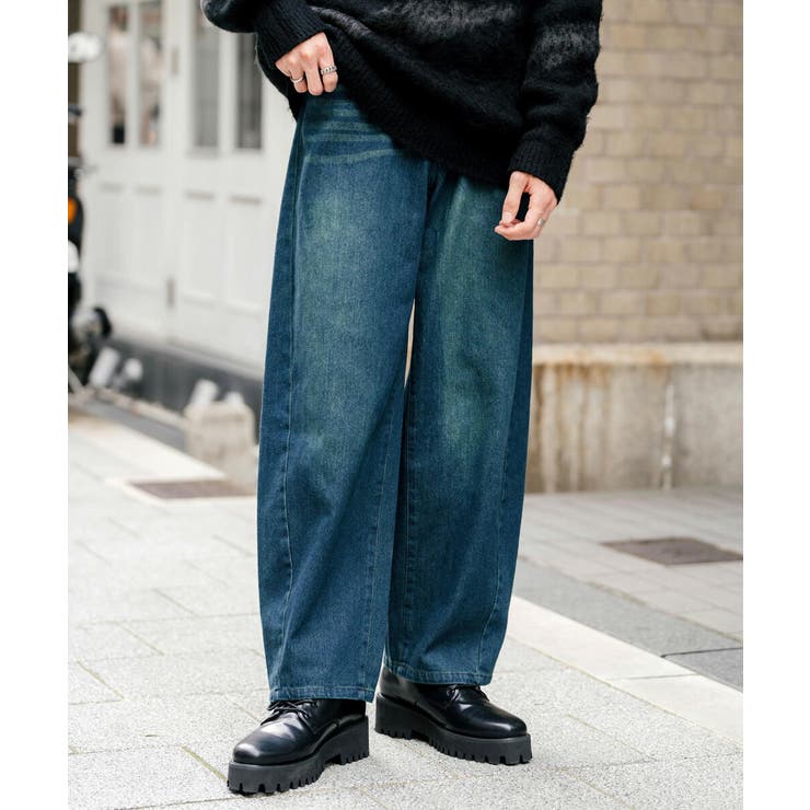 MONCLER クロップドストレートレッグコットンデニムジーンズ モンクレール メンズ パンツ デニム MONCLER ブランド ボトムス