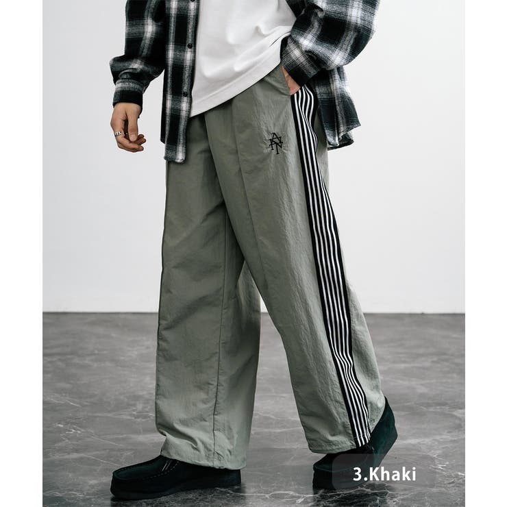トラックパンツ ナイロン サイドライン[品番：OE000008282]｜Rocky