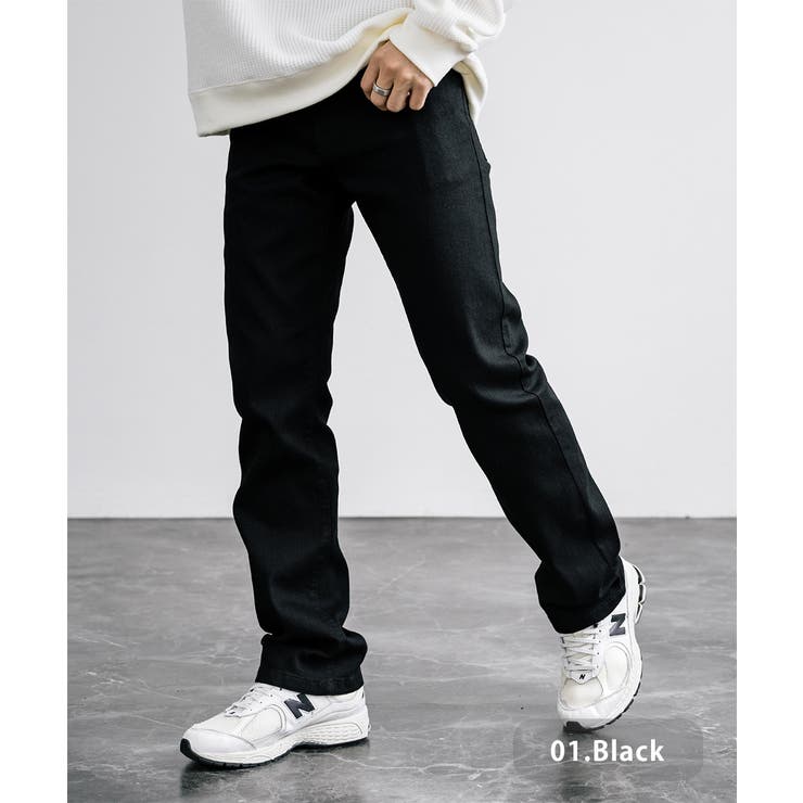 01.ブラック | Hanes デニム ストレッチ | Rocky Monroe