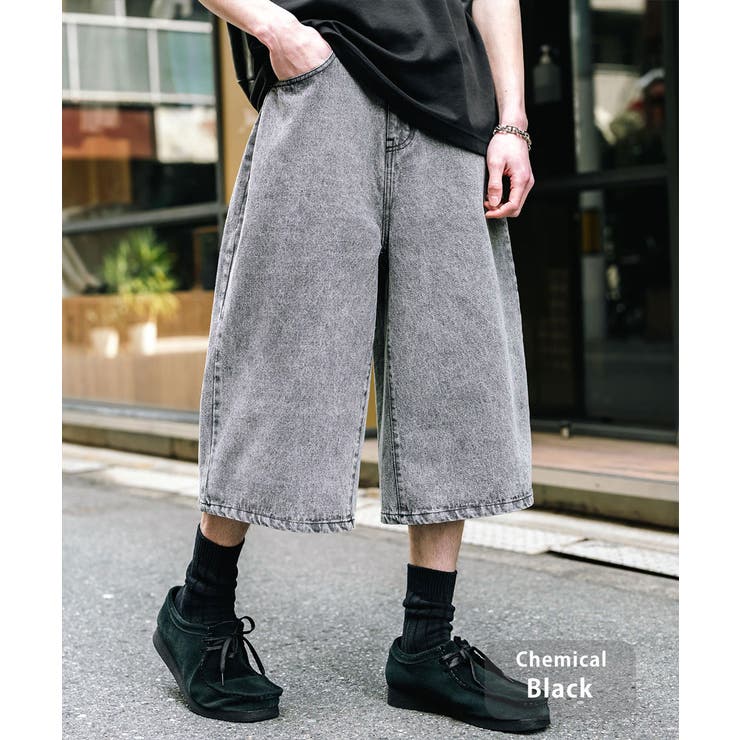 ハーフパンツ デニム バギーパンツ[品番：OE000008628]｜Rocky