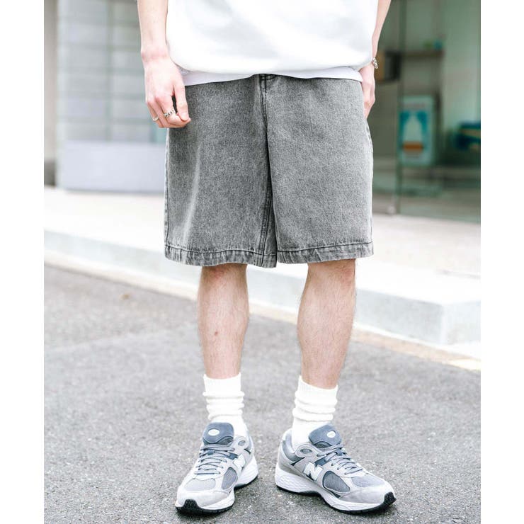 デニムショートパンツ ワイド 膝丈 | Rocky Monroe | 詳細画像6 