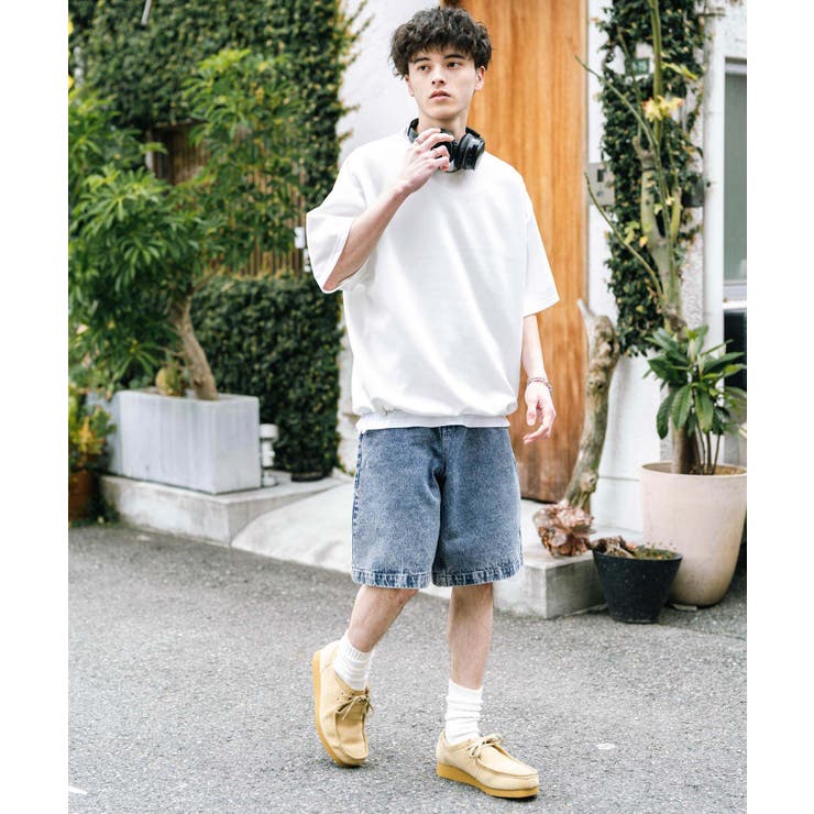 デニムショートパンツ ワイド 膝丈 | Rocky Monroe | 詳細画像8 