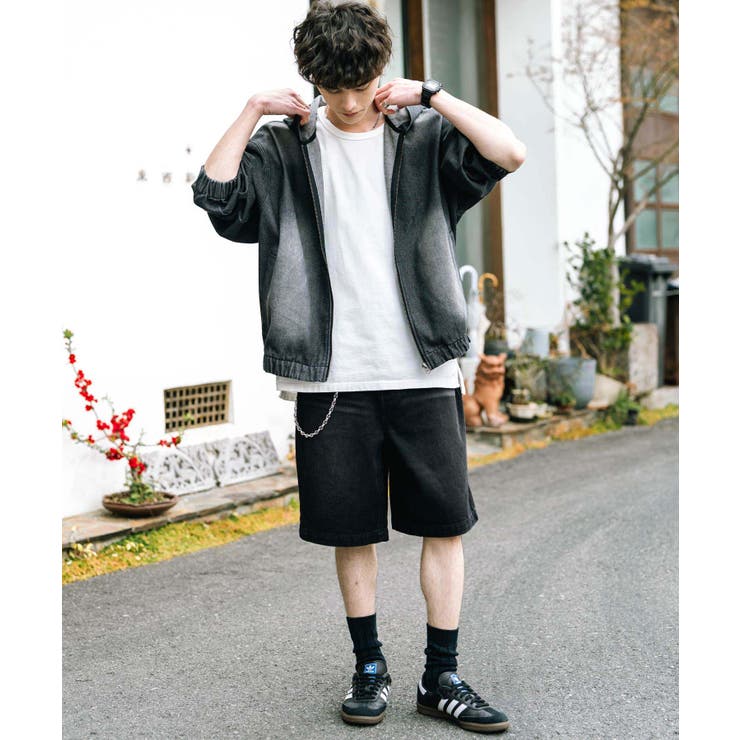 デニムショートパンツ ワイド 膝丈 | Rocky Monroe | 詳細画像11 