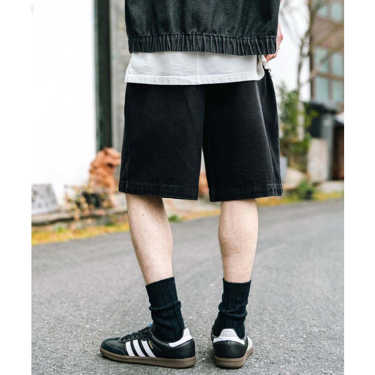 デニムショートパンツ ワイド 膝丈 | Rocky Monroe | 詳細画像13 