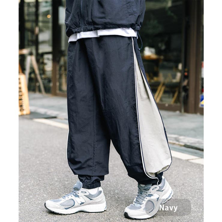 ナイロン トラックパンツ サイドジップ[品番：OE000008630]｜Rocky