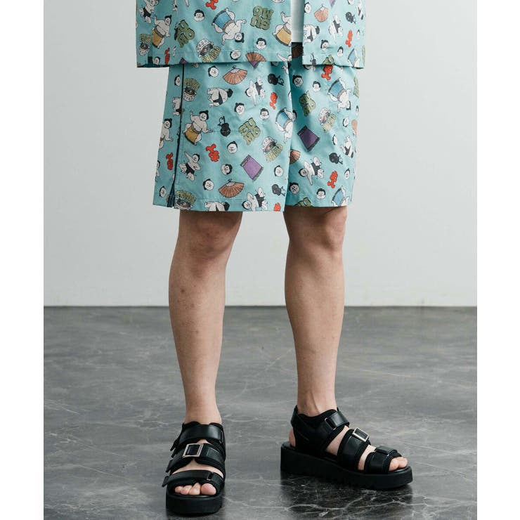 ショートパンツ ハーフパンツ 総柄[品番：OE000008667]｜Rocky