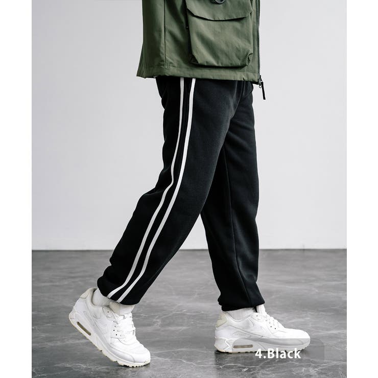 4.ブラック | スウェットパンツ ジョガー 裏起毛 | Rocky Monroe