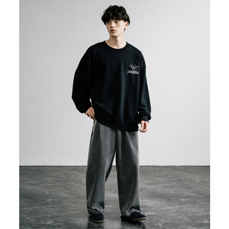 スウェット 裏起毛 ラインストーン[品番：OE000008360]｜Rocky Monroe