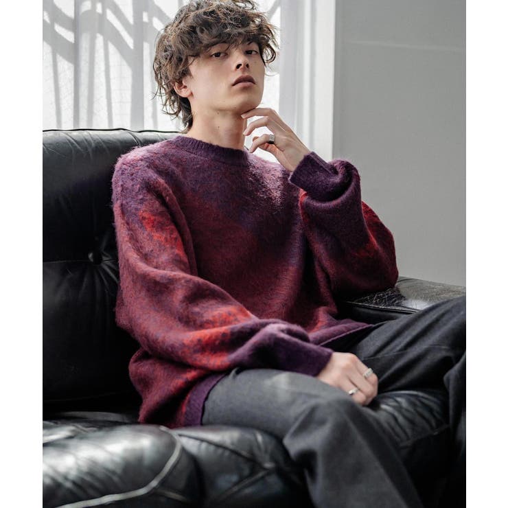ニット モヘアライク グラデーション[品番：OE000008368]｜Rocky