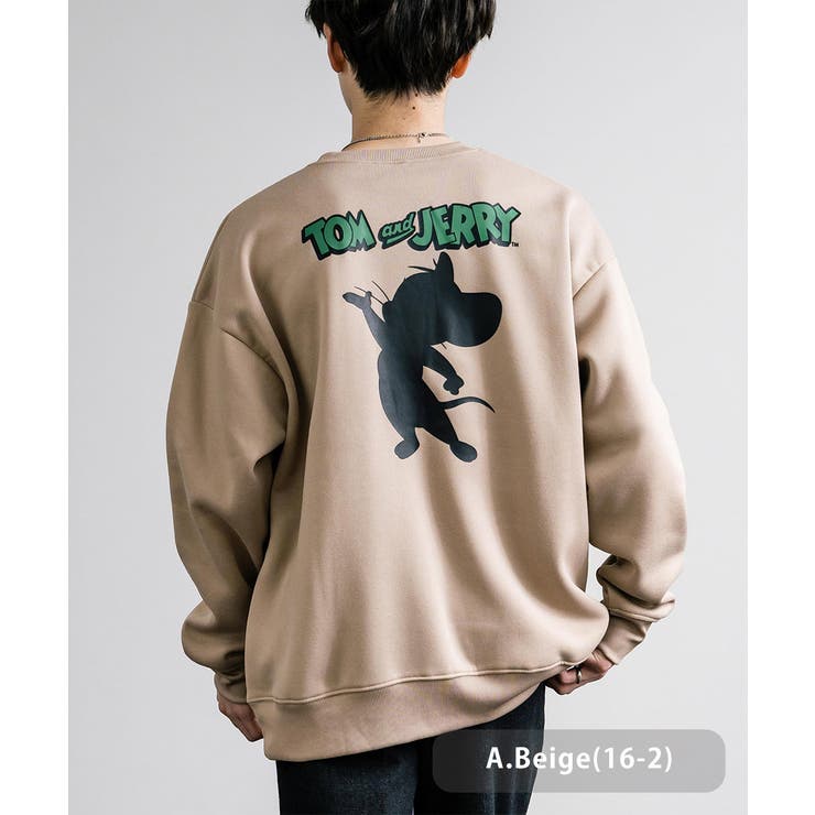A.ベージュ(16-2) | トムとジェリー キャラクター トレーナー | Rocky Monroe