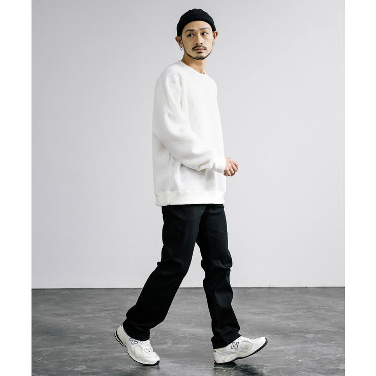 ニットソー 長袖Tシャツ ワッフル | Rocky Monroe | 詳細画像9 