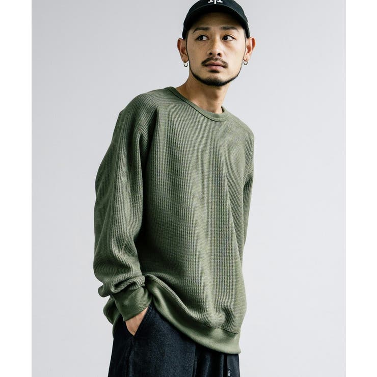ニットソー 長袖Tシャツ ワッフル | Rocky Monroe | 詳細画像11 