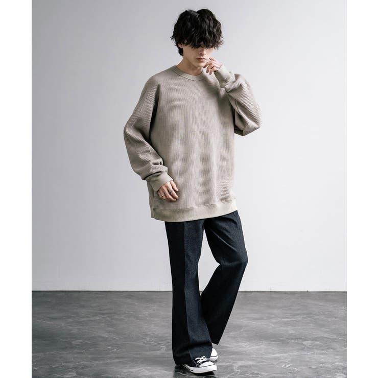 ニットソー 長袖Tシャツ ワッフル | Rocky Monroe | 詳細画像19 