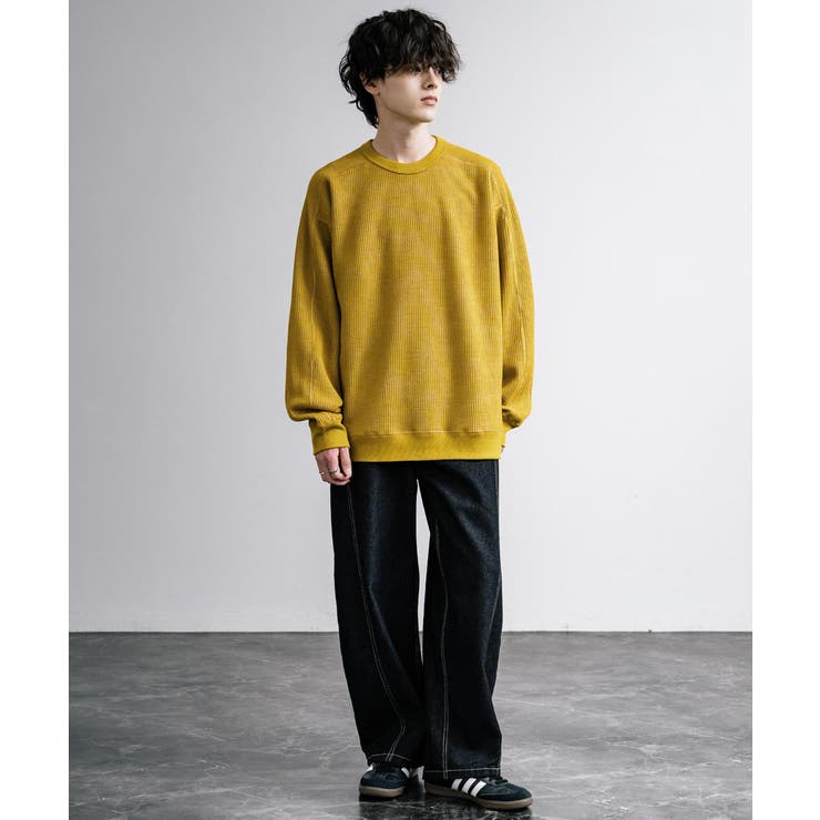 ニットソー 長袖Tシャツ ワッフル | Rocky Monroe | 詳細画像21 