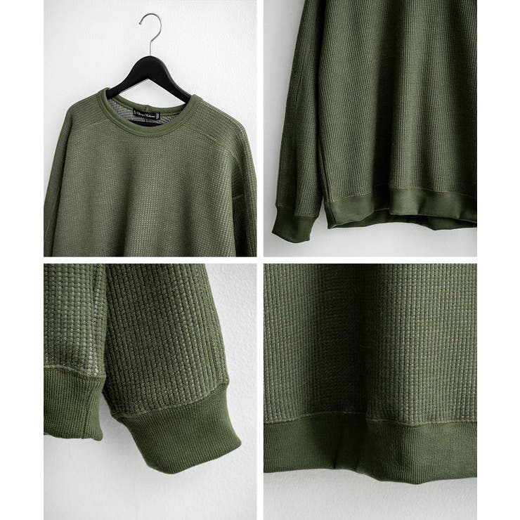 ニットソー 長袖Tシャツ ワッフル | Rocky Monroe | 詳細画像24 