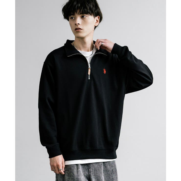 USPOLOASSN ハーフジップスウェット 裏毛[品番：OE000008386