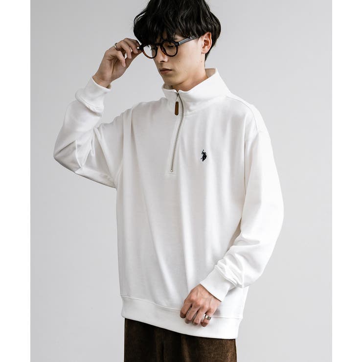 USPOLOASSN ハーフジップスウェット 裏毛[品番：OE000008386