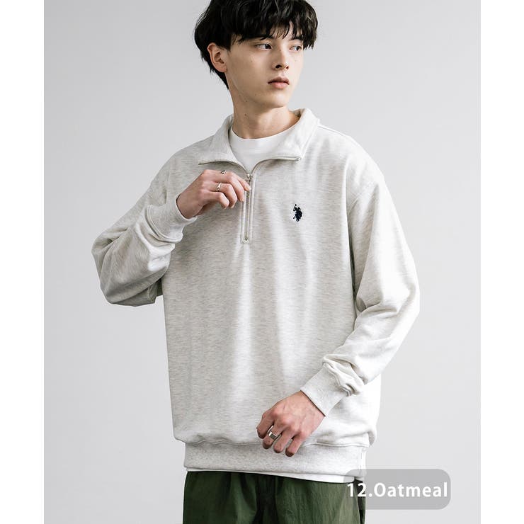 USPOLOASSN ハーフジップスウェット 裏毛[品番：OE000008386