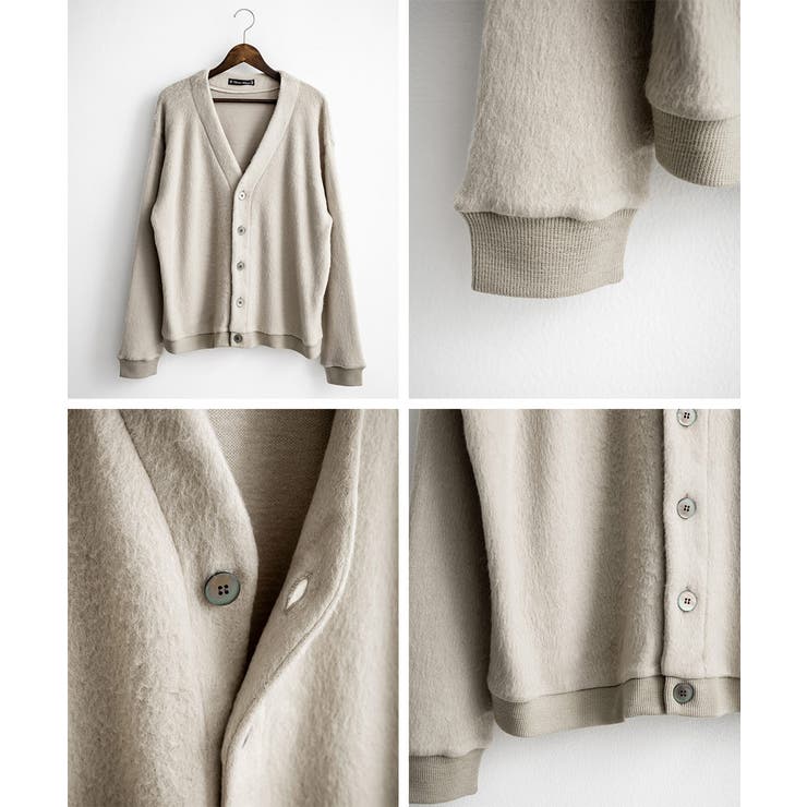 ニットカーディガン モヘアライク ウールシャギー | Rocky Monroe | 詳細画像12 