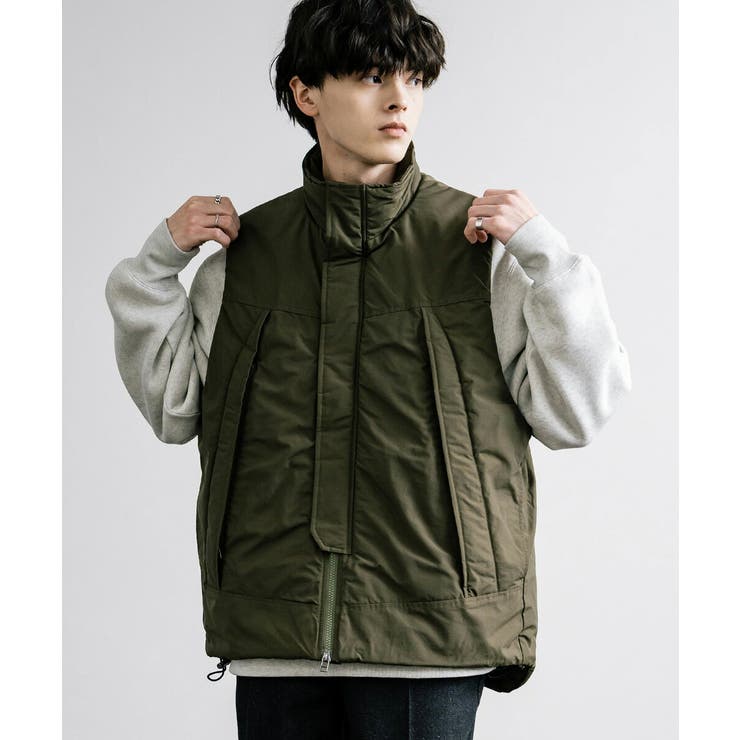 archivio 中綿切替ジップアップベスト アルシーヴ archives 中綿