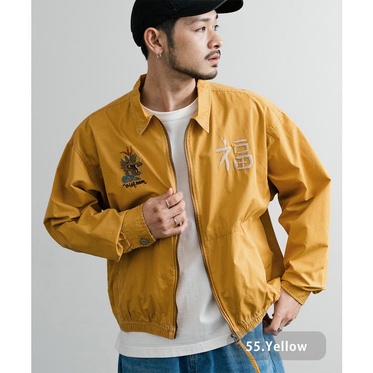 スーベニアジャケット ブルゾン 刺繍[品番：OE000008530]｜Rocky