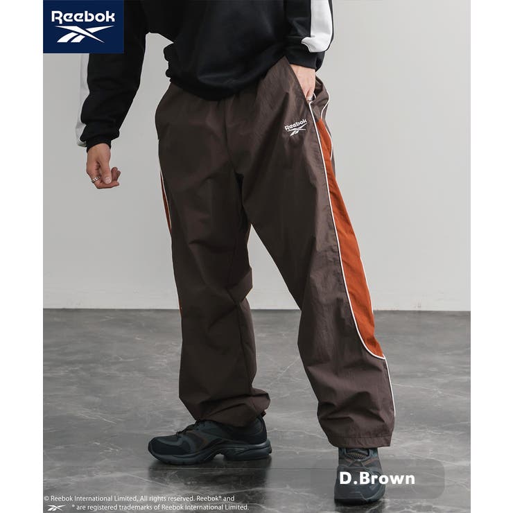 D.ブラウン | Reebok トラックパンツ ワイド | Rocky Monroe