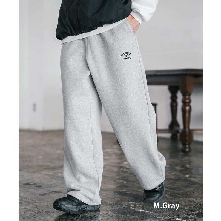 杢グレー | UMBRO ワイドパンツ 裏起毛 | Rocky Monroe