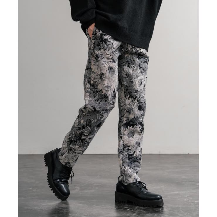 テーパードイージーパンツ ゴブラン織り ヴィンテージフワラー | Rocky Monroe | 詳細画像7 