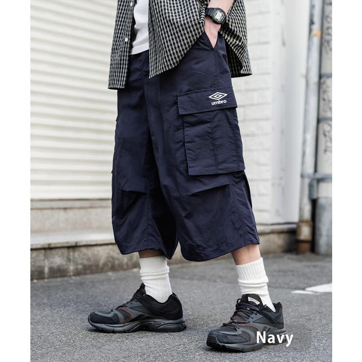 ネイビー | UMBRO カーゴハーフパンツ ナイロン | Rocky Monroe