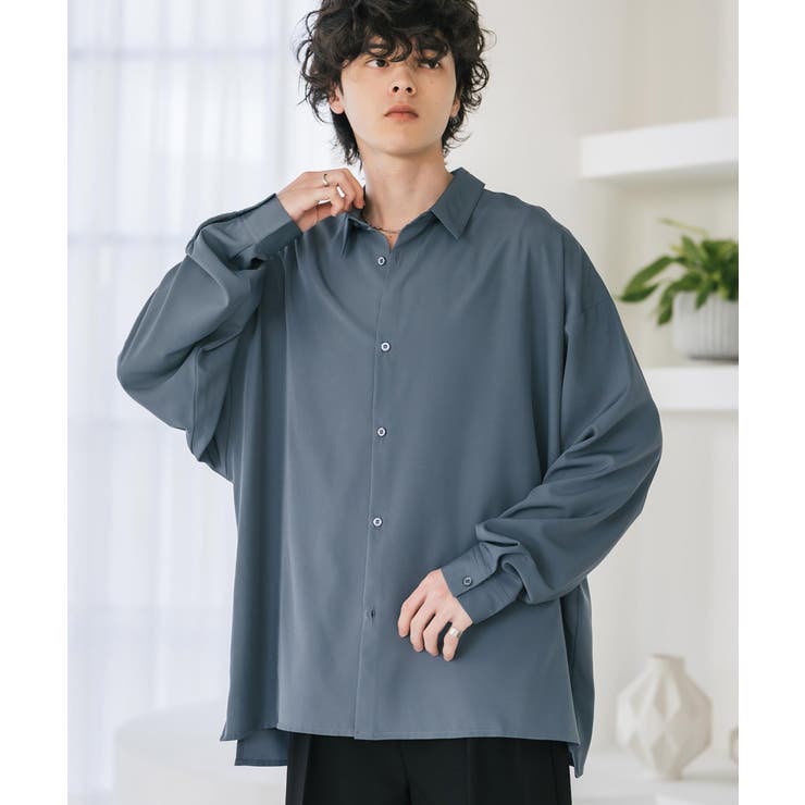 接触冷感 ビッグシャツ 長袖 | Rocky Monroe | 詳細画像19 