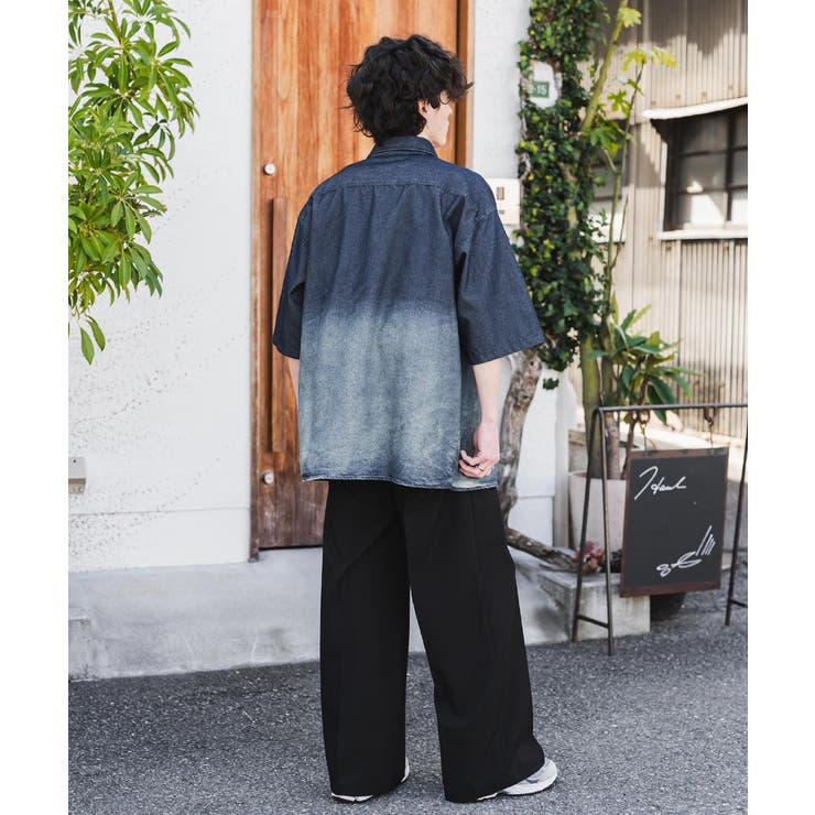 半袖デニムシャツ ヴィンテージ オーバーサイズ | Rocky Monroe | 詳細画像28 