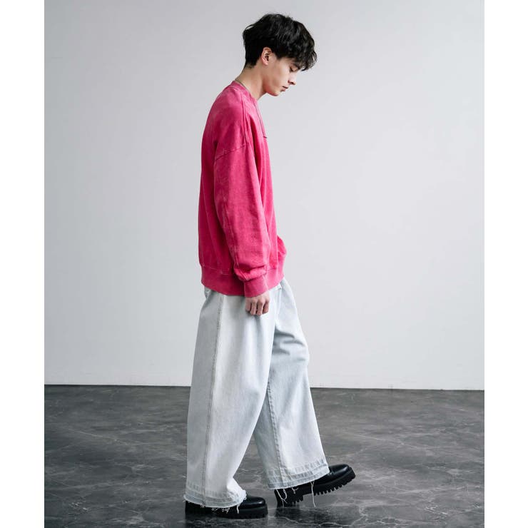 トレーナー ケミカルオーバーダイ オーバーサイズ[品番：OE000008524