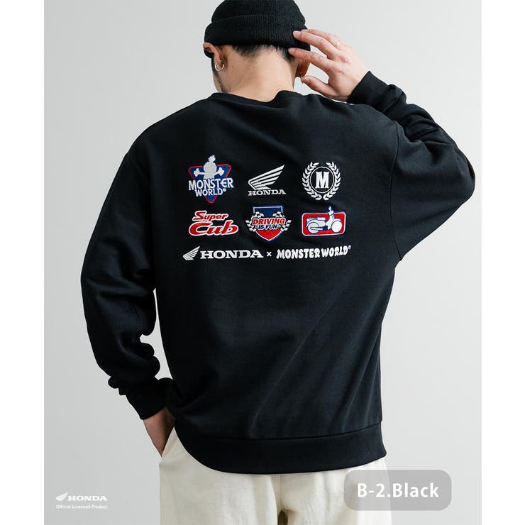 トレーナー ワッペン刺繍 裏毛[品番：OE000008548]｜Rocky Monroe