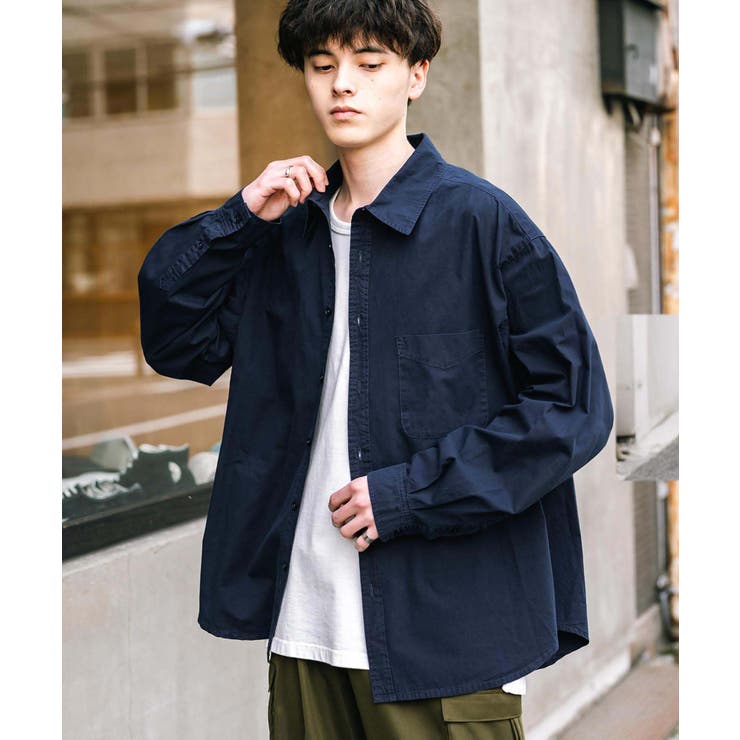 長袖カジュアルシャツ ピグメント ブロード | Rocky Monroe | 詳細画像8 