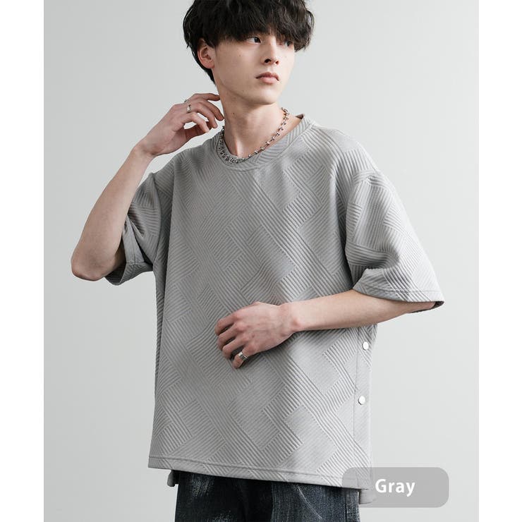 グレー | Tシャツ 半袖 サイドスナップ | Rocky Monroe