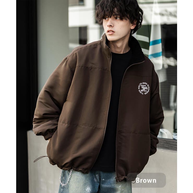 ブラウン | ボアジャケット リバーシブル 2way | Rocky Monroe