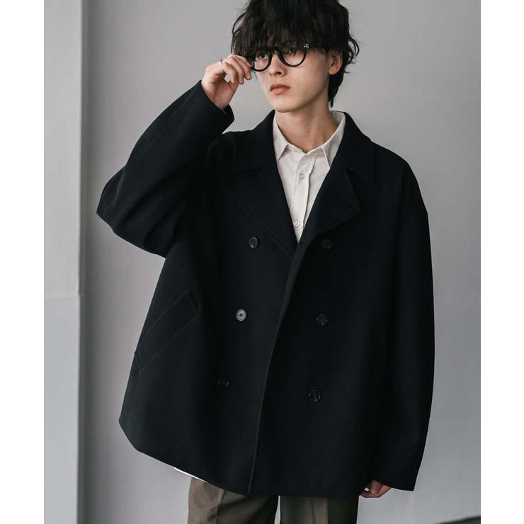 Pコート ショート丈 ダブルブレスト | Rocky Monroe | 詳細画像2 