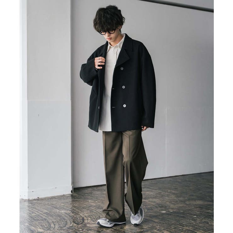 カシミア混☆ハリントンJK☆スウィングトップ】短丈ブルゾン☆裏地