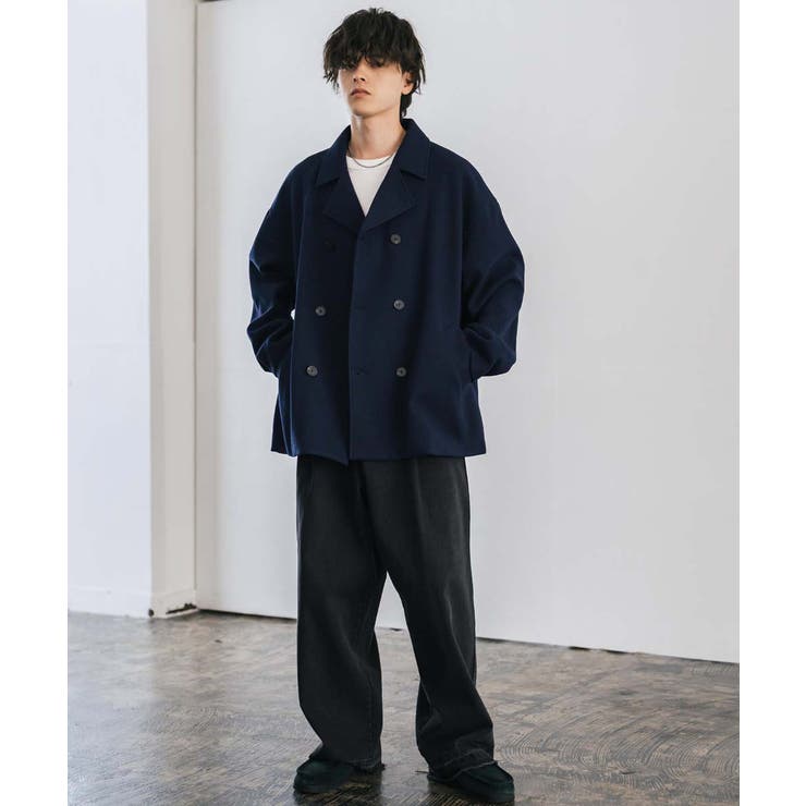 【バビロン】 シャギージャケットコート ジャコット ダブルブレスト Pコート ピーコート pコート シャギーダブルコート レディース メンズ