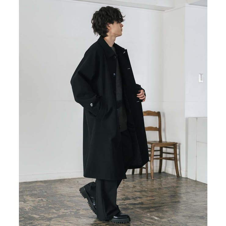 ステンカラーロングコート 2Way チンストラップ | Rocky Monroe | 詳細画像4 