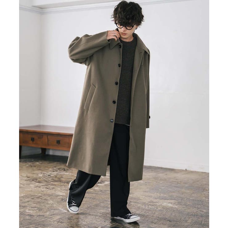 ステンカラーロングコート 2Way チンストラップ | Rocky Monroe | 詳細画像17 