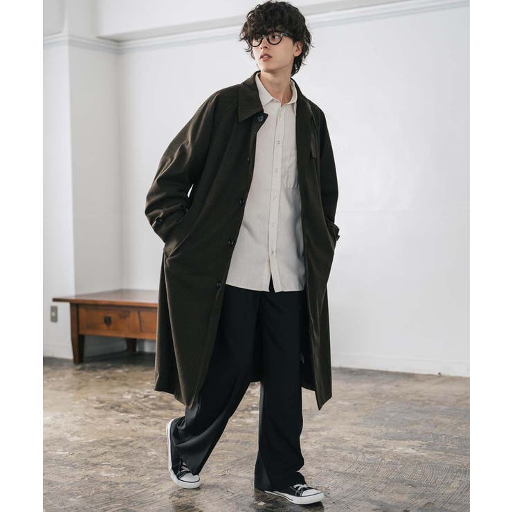 ステンカラーロングコート 2Way チンストラップ | Rocky Monroe | 詳細画像20 