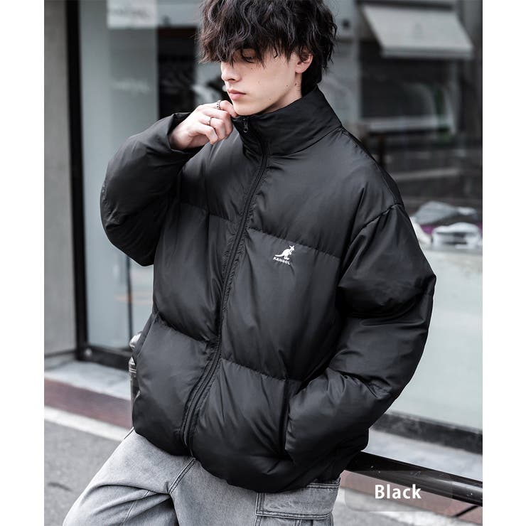 ブラック | KANGOL 中綿ジャケット ファイバーダウン | Rocky Monroe