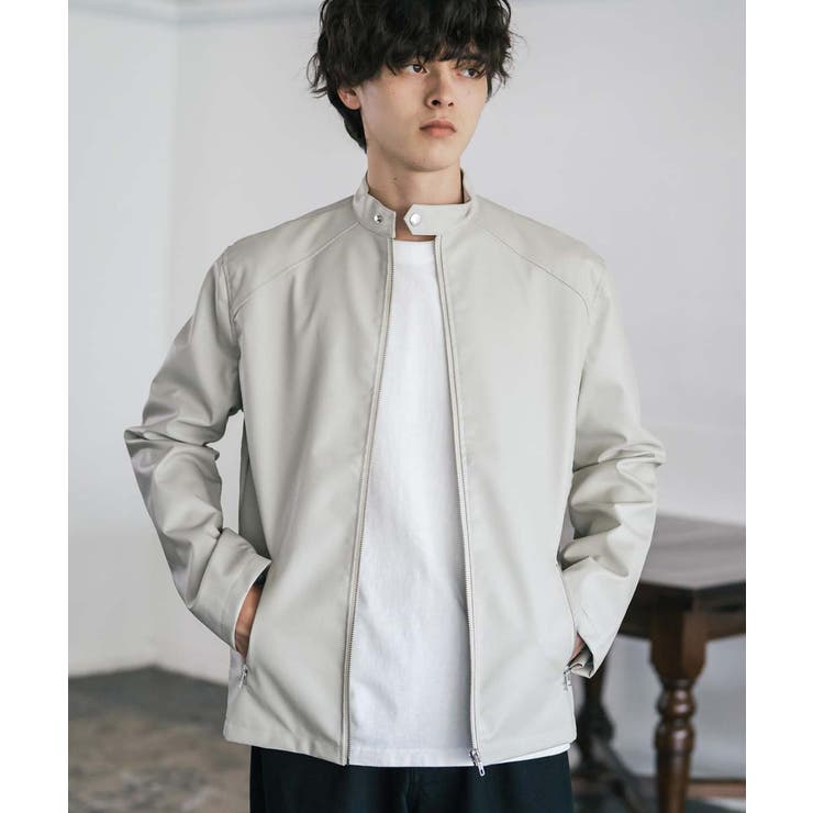 レザージャケット シングルライダース 合成皮革 | Rocky Monroe | 詳細画像12 