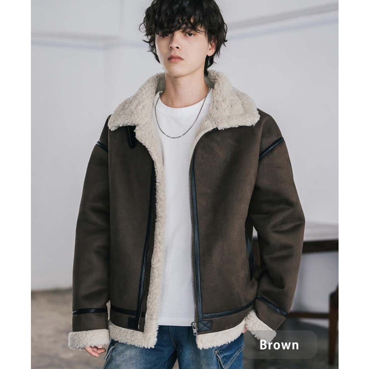 ブラウン | ブルゾン フェイクムートン 裏ボア | Rocky Monroe