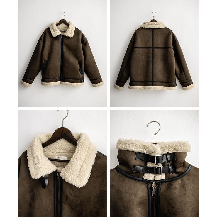 ブルゾン フェイクムートン 裏ボア[品番：OE000009003]｜Rocky Monroe