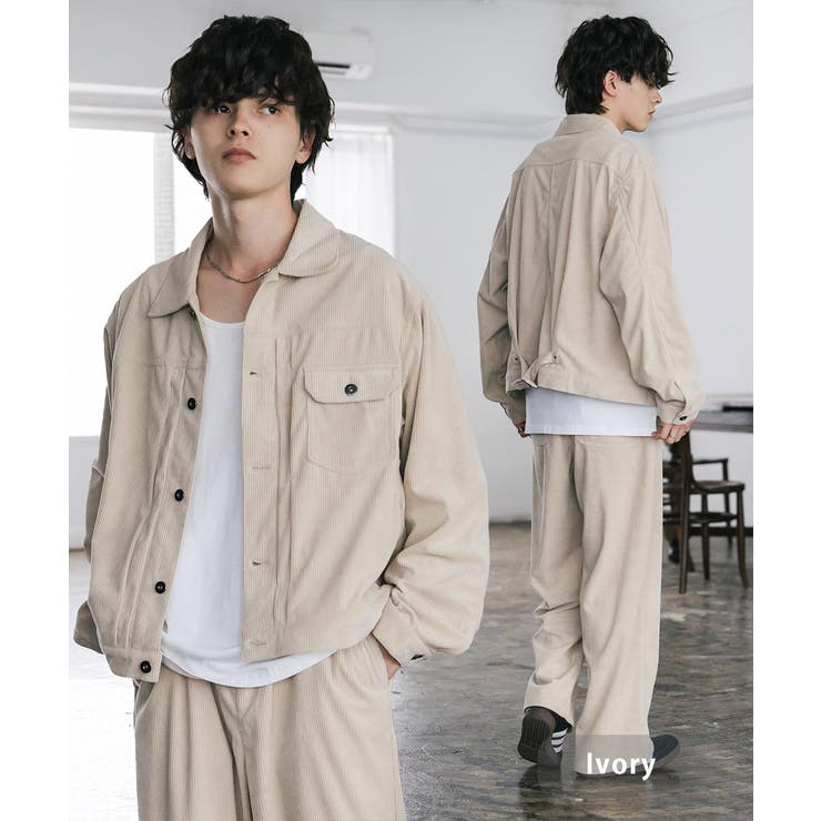 アイボリー | セットアップ コーデュロイ 中太コール | Rocky Monroe